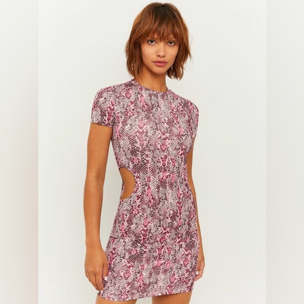 Tally Weijl Snakeskin Cutout Dress